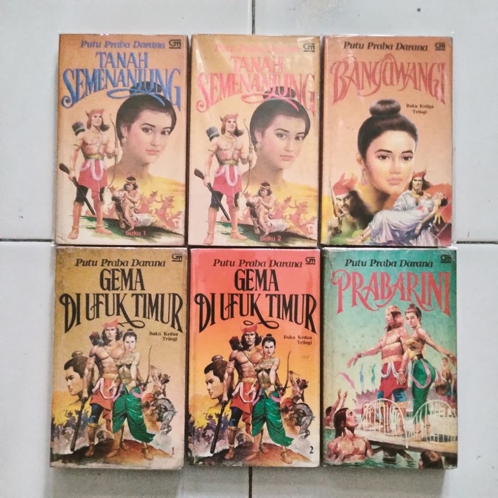Paket Novel Langka Putu Praba Darana - Tanah Semenanjung - Gema di Ufuk Timur - Bayuwangi - Prabarin