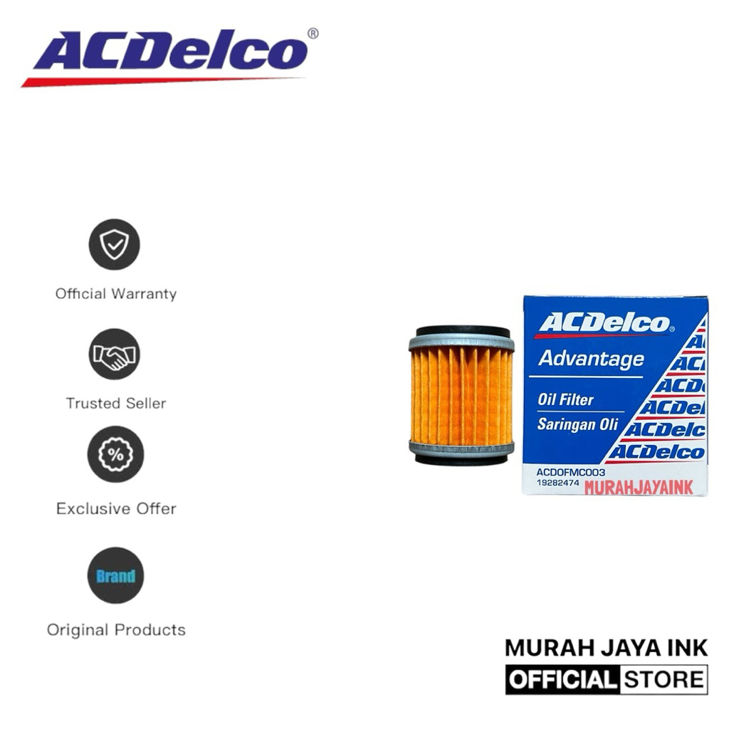 Filter Oli / Saringan Oli ACDELCO YAMAHA VIXION XMAX JUPITER MX ORI