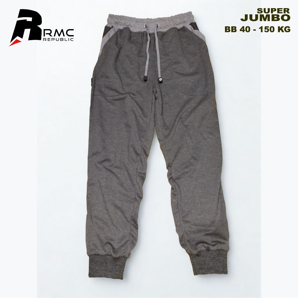 RMC Republic - Celana Jogger Panjang Dewasa Polos Misty Tua Pria Wanita