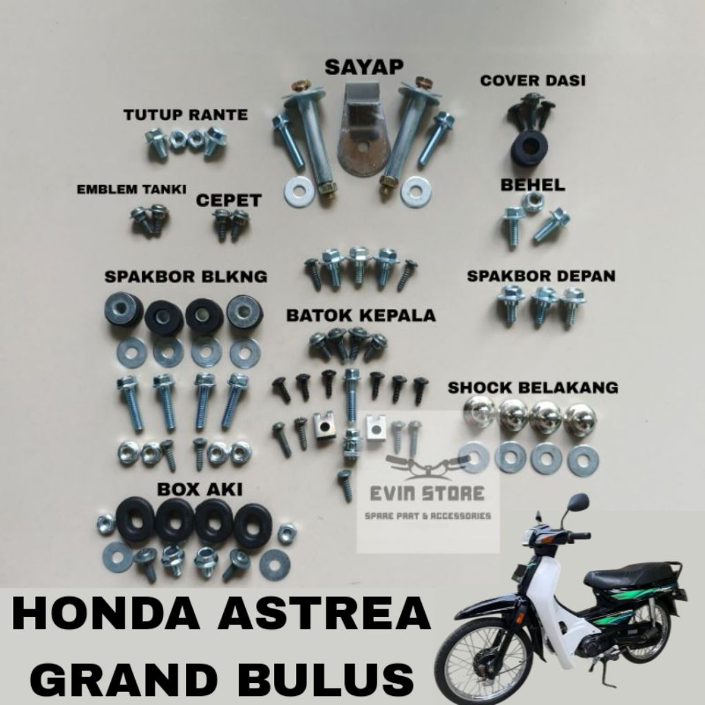 baut Baud fullset ASTREA GRAND BULUS/ baut fullset body Astrea grand bulus