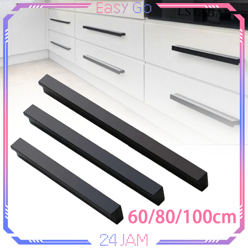 Tarikan Lemari Panjang 60/80/100cm Gagang Pintu Lemari Minimalis Handle Pintu Lemari Tarikan Lemari 