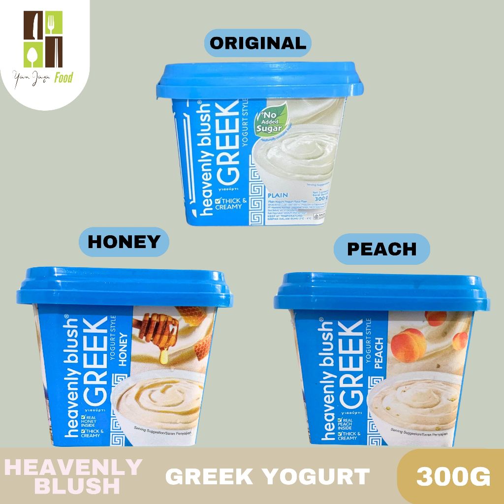 

Heavenly Blush Greek Yogurt 300g - Plain / Yoghurt / Ori / Greek Yogurt Honey / Greek Yogurt Peach