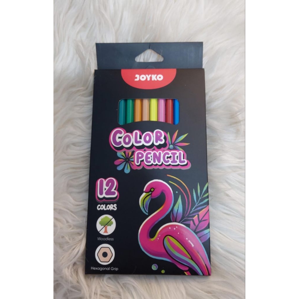 

pensil warna 12 color panjang tampa kayu hexagonal grip