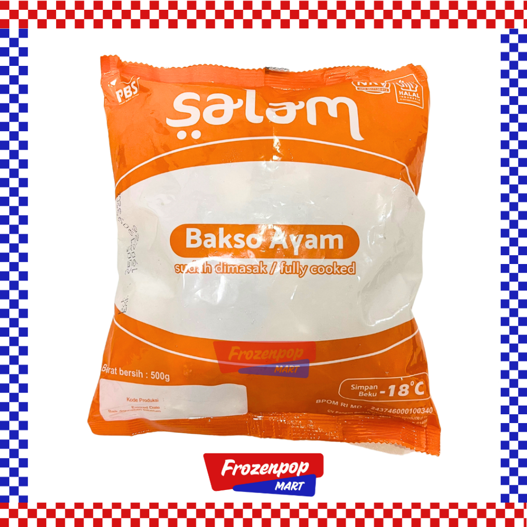 

Salam Bakso Ayam 500gr Sudah Dimasak [INSTANT MALANG]