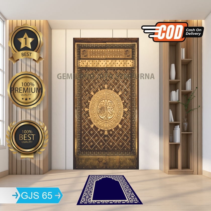 Stiker Musholla Estetik 3 VARIAN - Wallpaper Musholla Aesthetic - Stiker Mihrab Custom - Stiker Deko