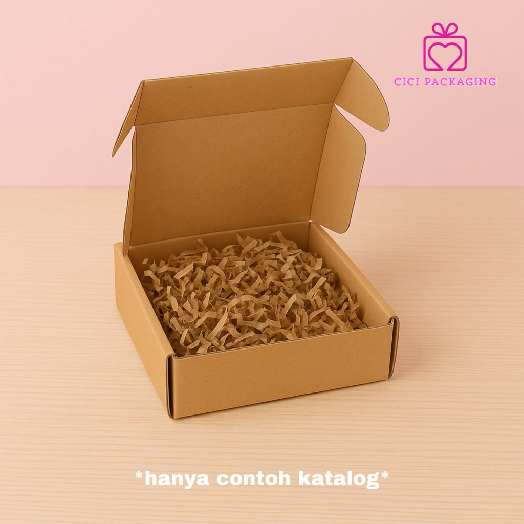 

kertas cacah kraft 10 gram / kertas serut hampers / shredded paper / kertas isian kardus kertas potong