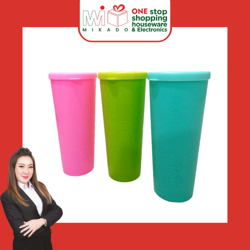 GELAS AURORA + TUTUP WARNA PASTEL