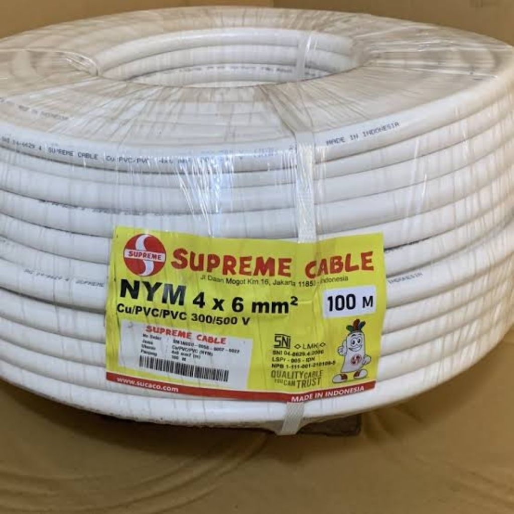 Kabel Supreme NYM 4 x 6 mm / NYM 4x6mm Supreme 100 meter