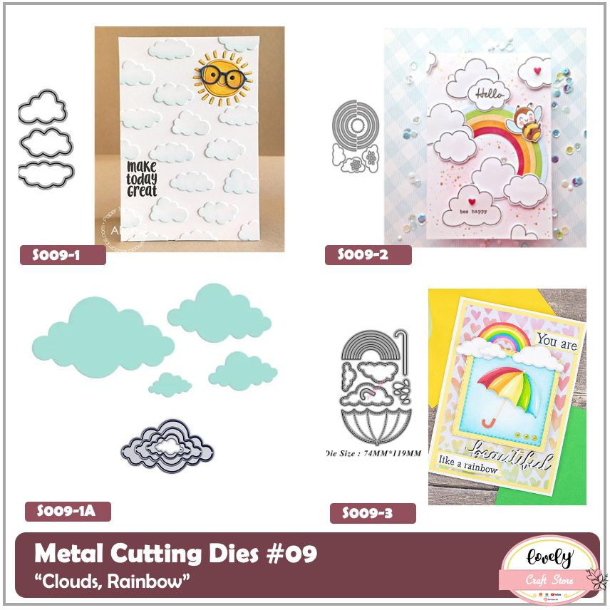 

LovelyCraftStore | Metal cutting dies - cloud frame for cards, scrapbook - 09