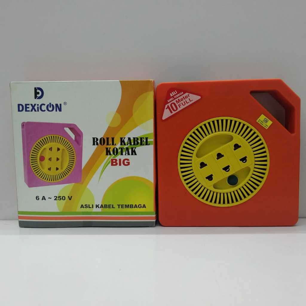 Dexicon Roll Kabel Stop Kontak Listrik Gulung 10 Meter