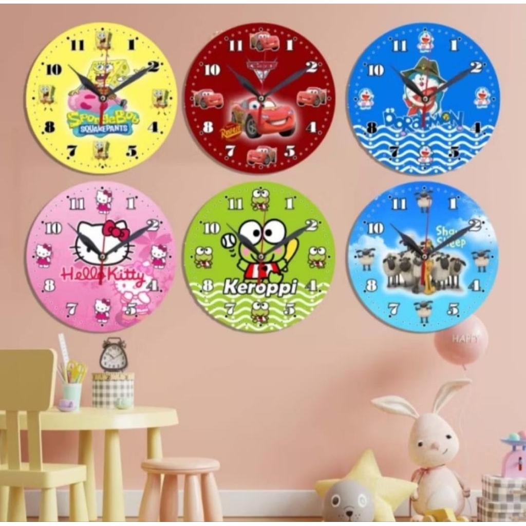 JAM DINDING | JAM DINDING KARAKTER LUCU UNIK