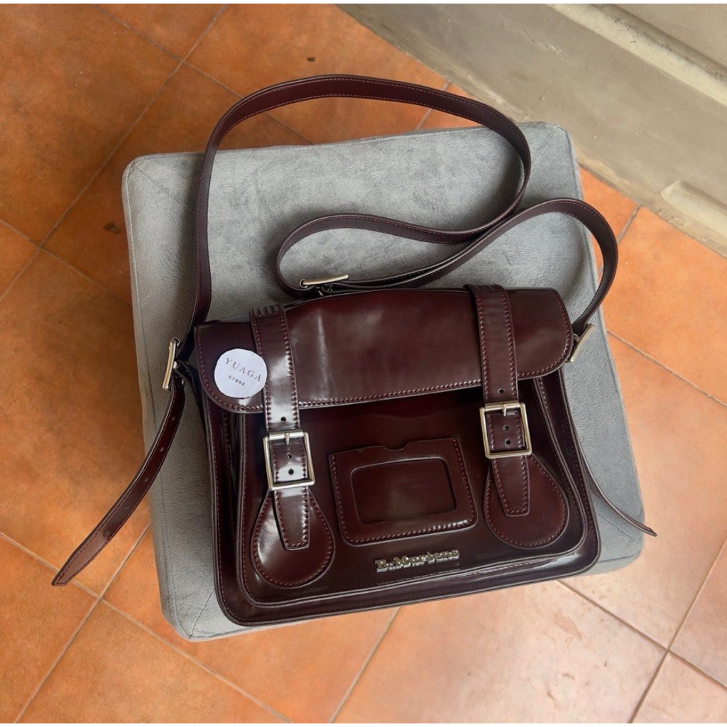 Dr Martens 11inc Satchel Bag Red Cherry Original