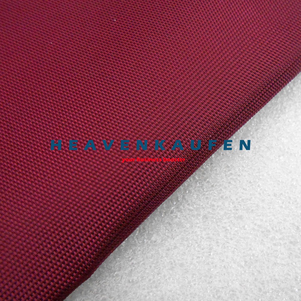 KODE J62E Bahan Kain Tas Cordura Nilon Glossy Warna Merah Hati Maroon Harga Per Meter