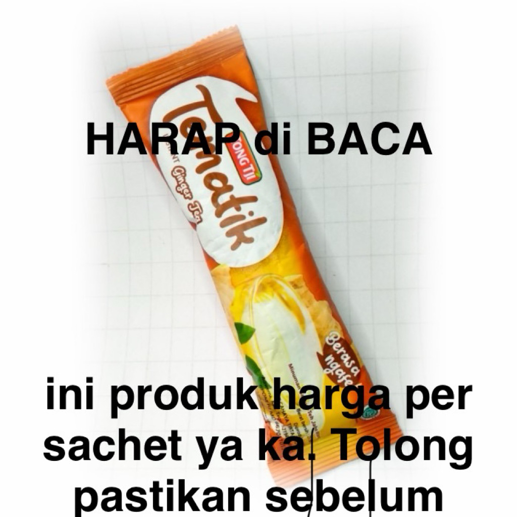 

Tong tji tematik GINGER TEA sachet