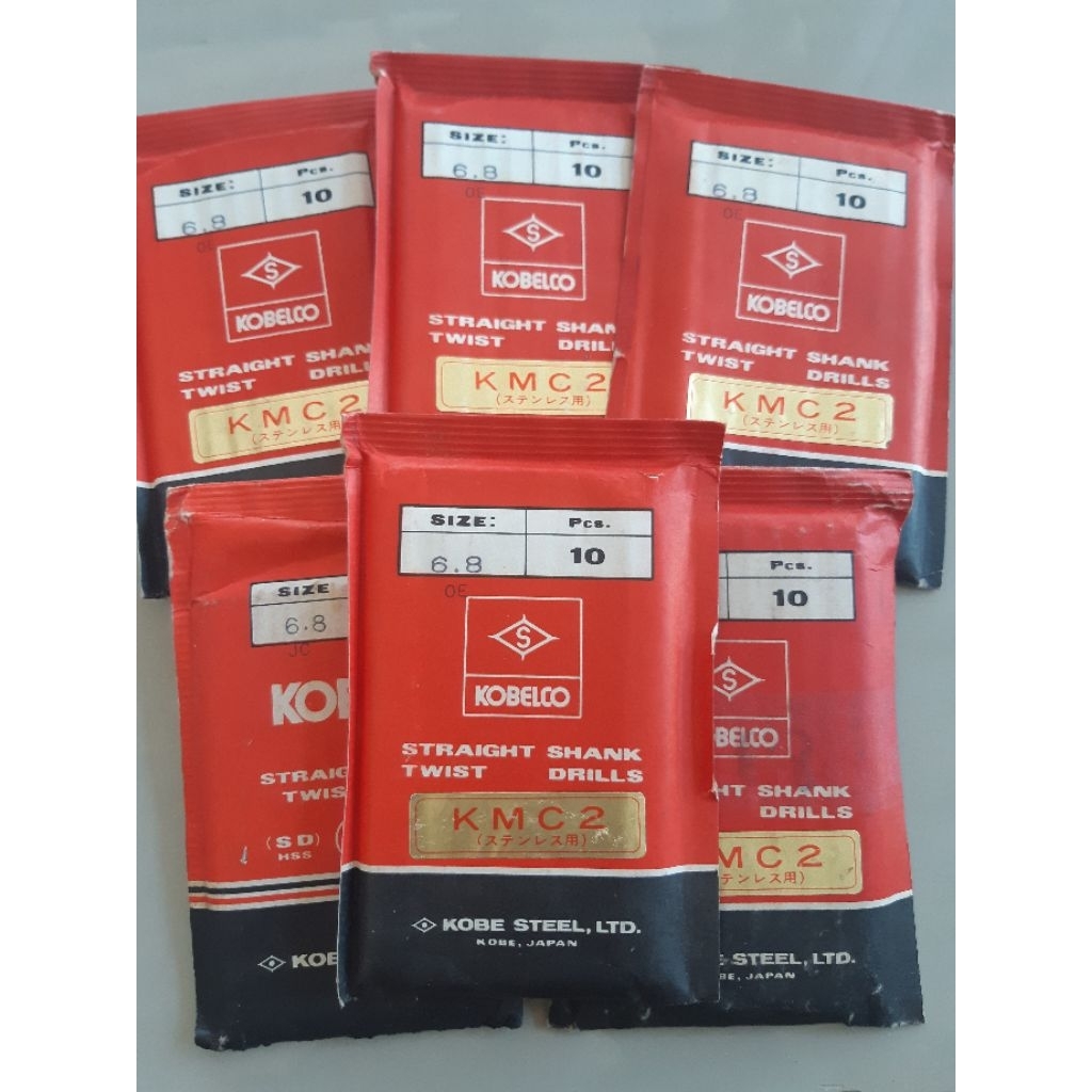Mata Bor Besi Drill Besi 6.8mm Original KOBELCO Japan Baru