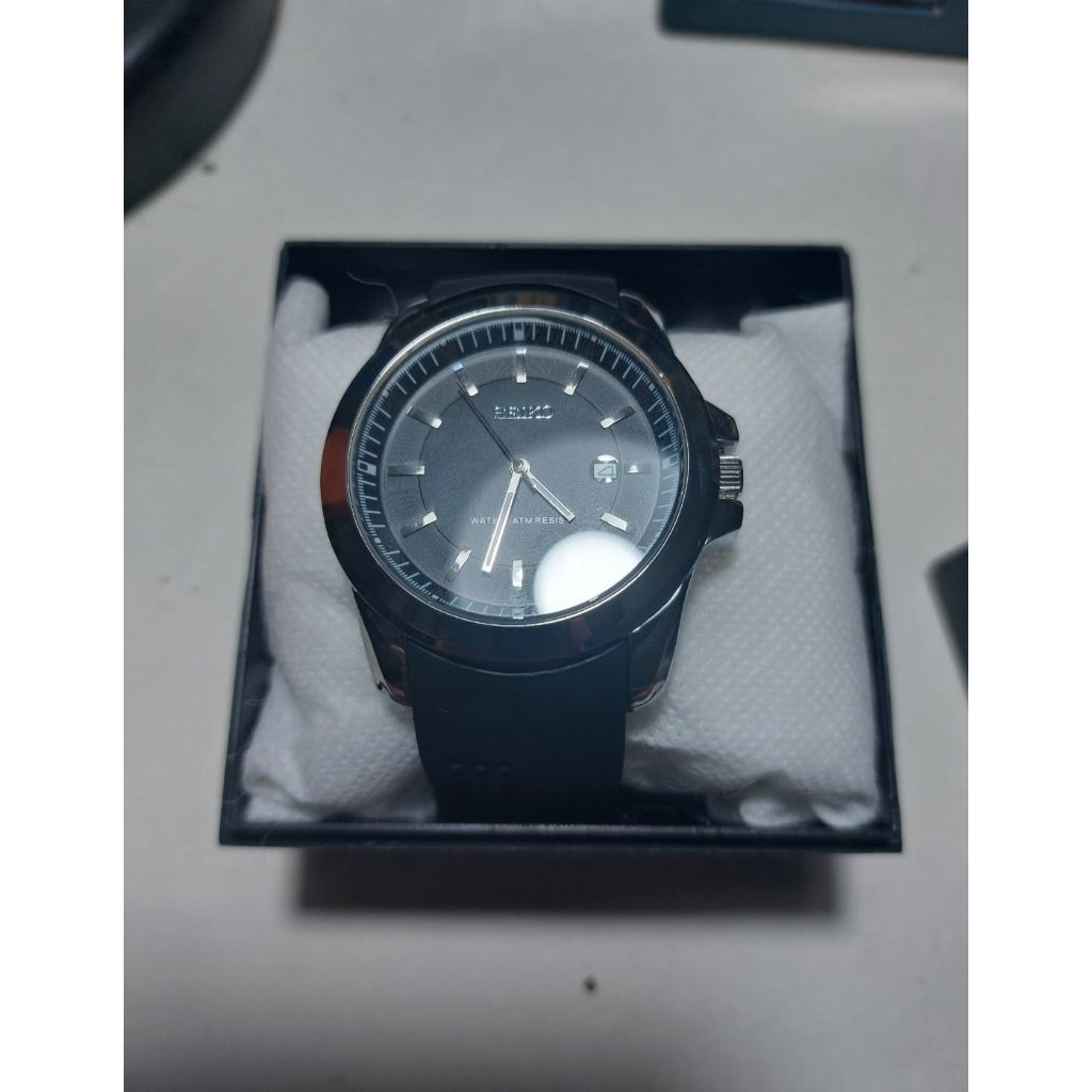 JAM TANGAN SEIKO ANTI AIR WATER RESISTANT PREMIUM SEIKO free BATERAI