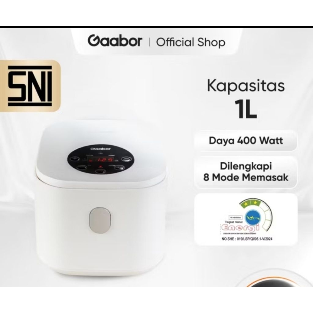 Rice Cooker Gaboor GR-S25D 400watt 1,2Liter