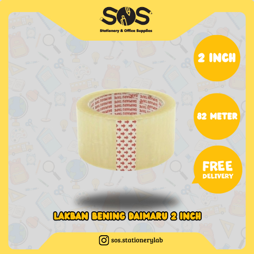 

Lakban Daimaru 2 Inch Bening dan Coklat