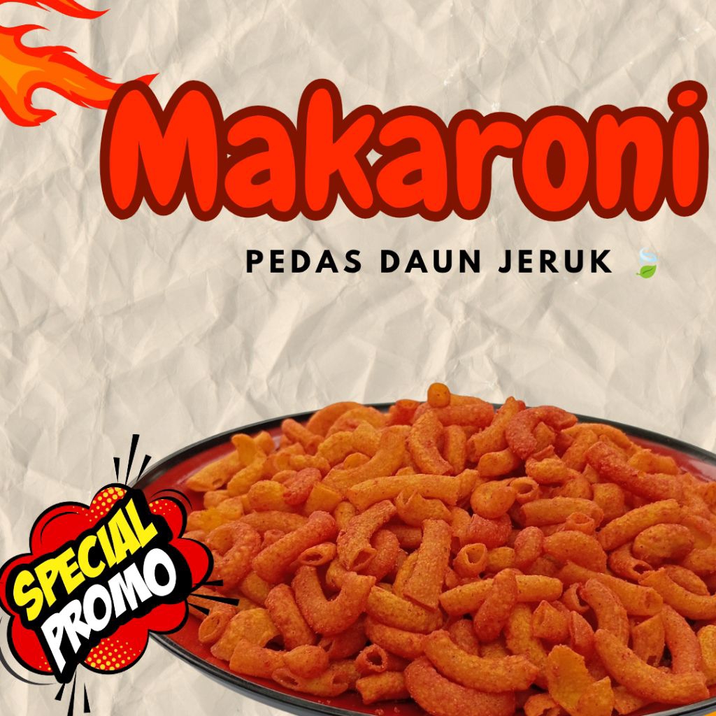 

Makaroni Pedas Daun Jeruk/makaroni spiral/makaroni pedas/makaroni murah