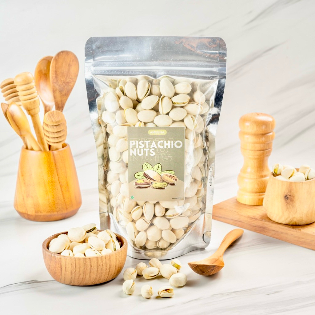 

[ POUCH ] Pistachio Roasted Premium Quality 250gr Pistachio Nuts