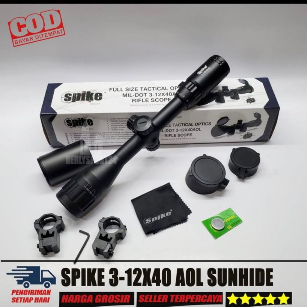 Teleskop Spike 3-12x40 AOL Sunhide