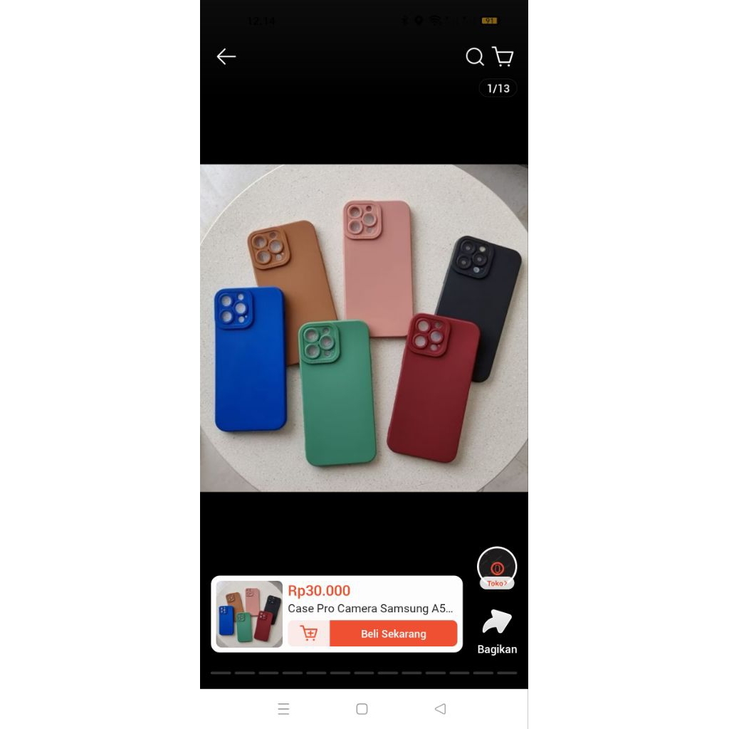 Case Pro Camera Polos Warna REALME C2 C20 C11