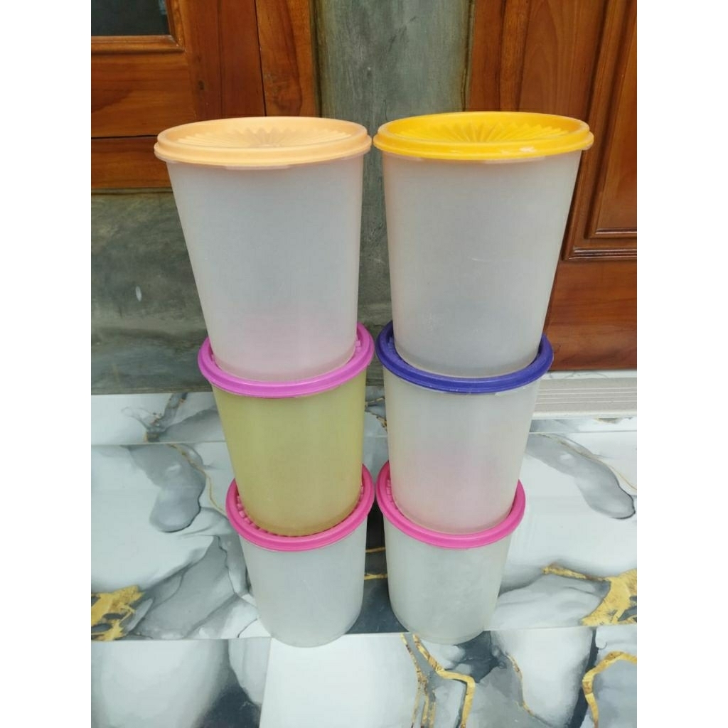 toples snack deco canister 1,9 liter Tupperware second canister