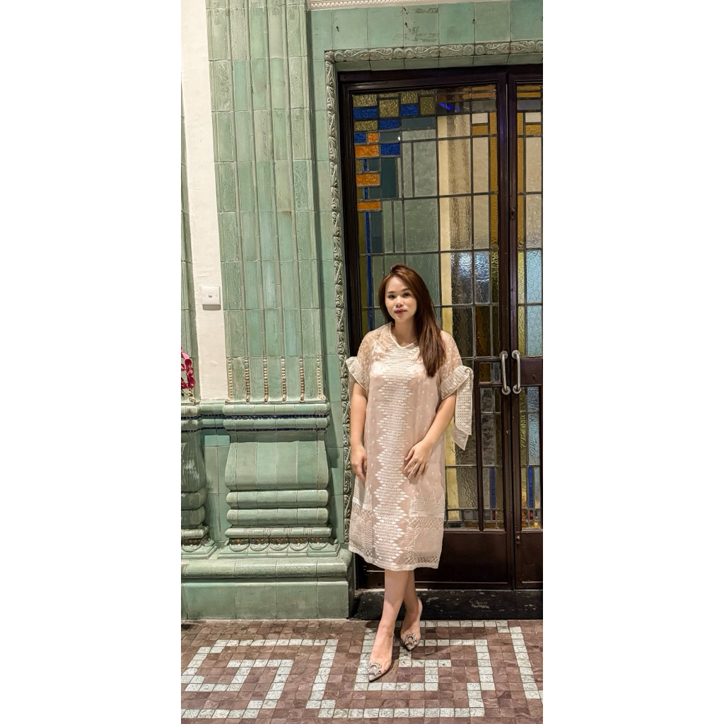 Sewa Dress / Rent Dress Ikat Renda  - pink&purple by Sapto Djojokartiko