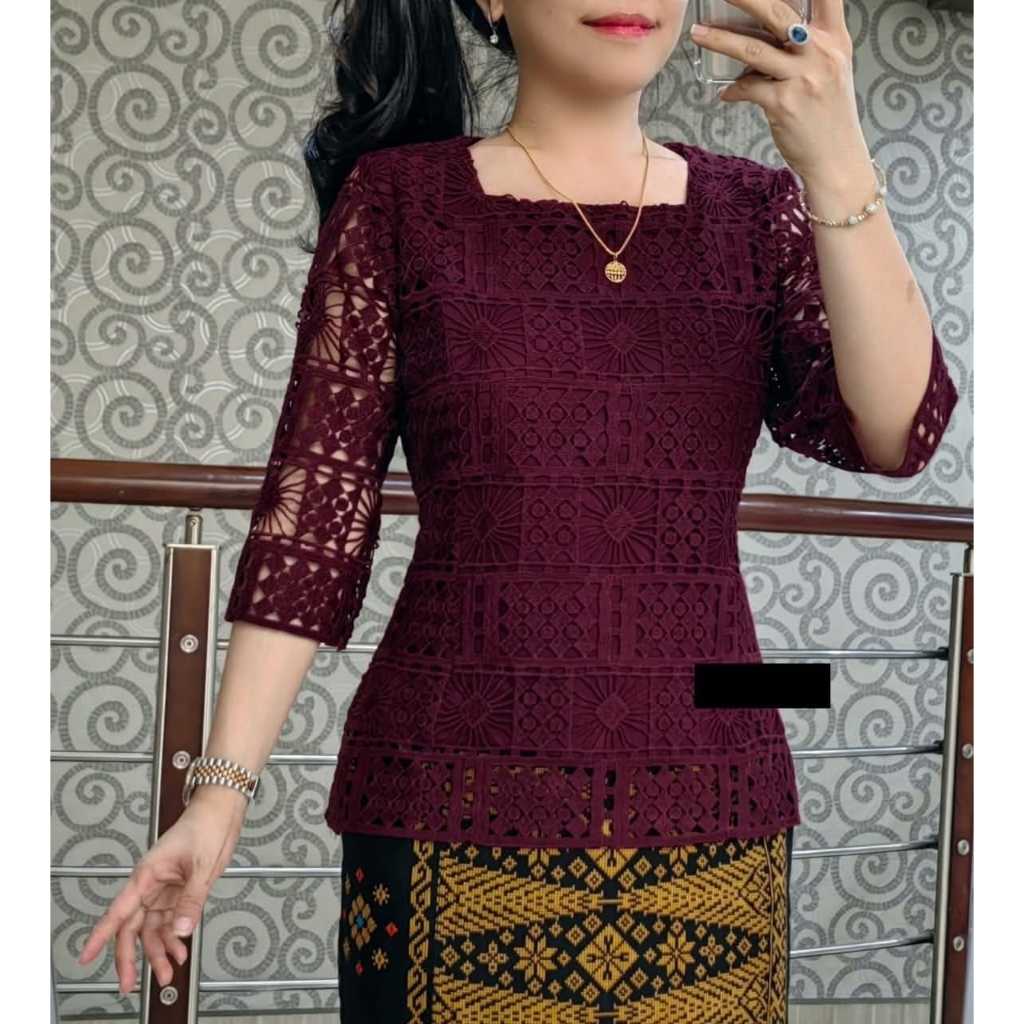 Blus Atasan Wanita katun Bangkok Kekinian cantik mewah dan Elegan lapis Furing