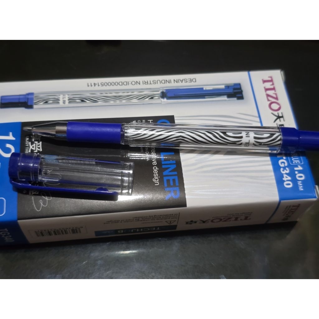 

PULPEN TIZO TG 340 GEL 1.0MM ISI 12 PCS TANDA TANGAN PEL BALL PEN TIZO