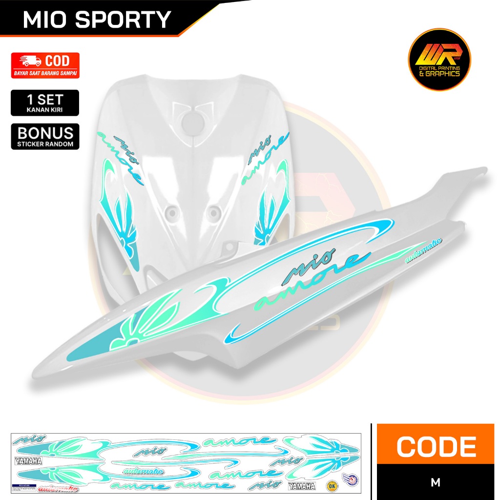 Striping Transparan Mio Sporty List Sticker Amore vietnam