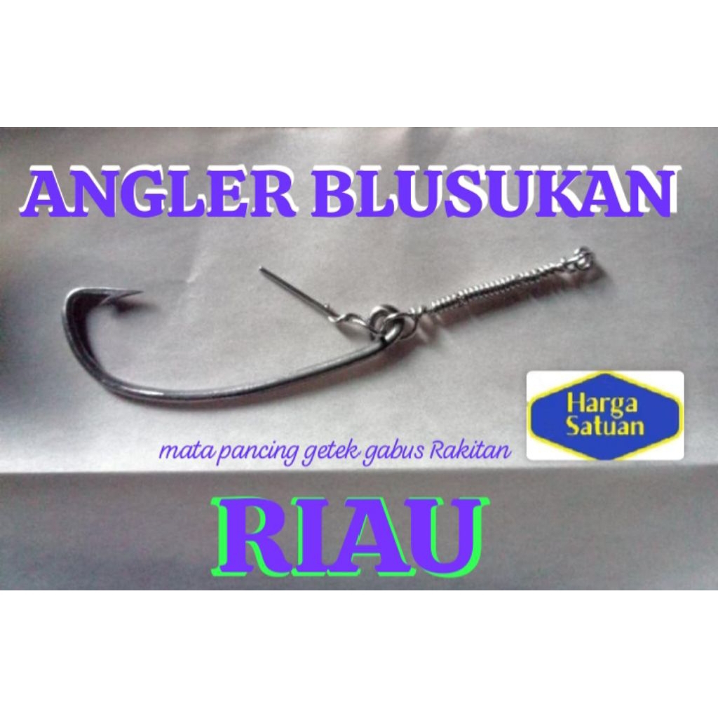 (COD )KAIL PANCING GETEK GABUS RAKITAN BUATAN TANGAN BUKAN PABRIK diameter besar Baja 2 Mili(pancing