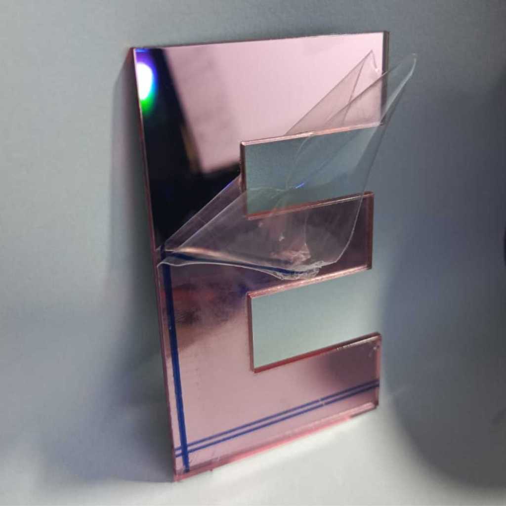 Huruf Timbul Akrilik Ekonomis Tinggi 5cm Dekorasi Huruf Timbul Akrilik Tebal 2mm Nama Masjid,Toko,JL