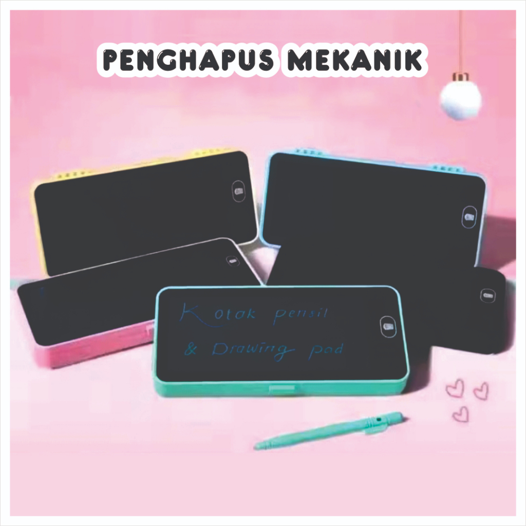 

Kotak Pensil LCD Drawing Pad Bisa Digambar dan Dihapus Drawing Writing Box Case