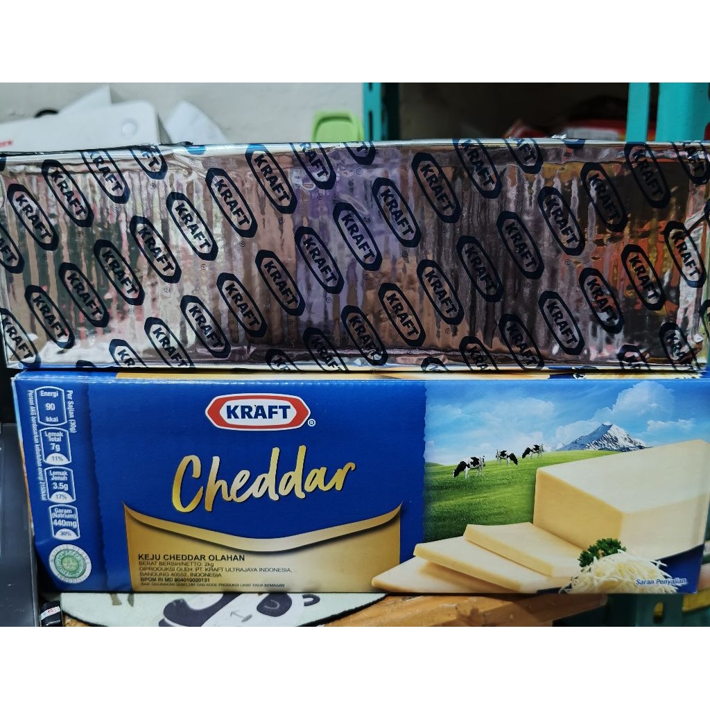 

Keju KRAFT CHEDAR 2kg buy 1 get 1 keju 60gr termurah