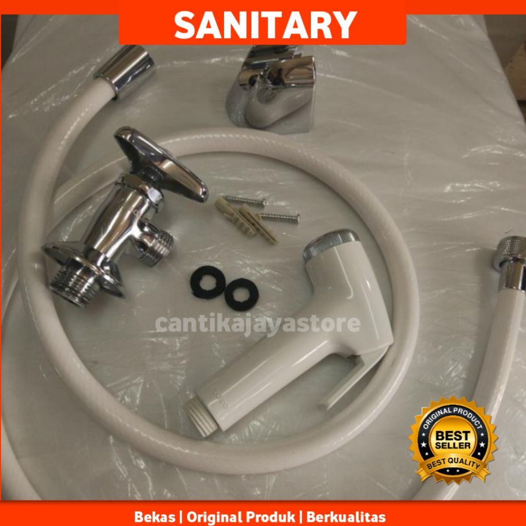 Stop Kran + Jet Shower TOTO Putih