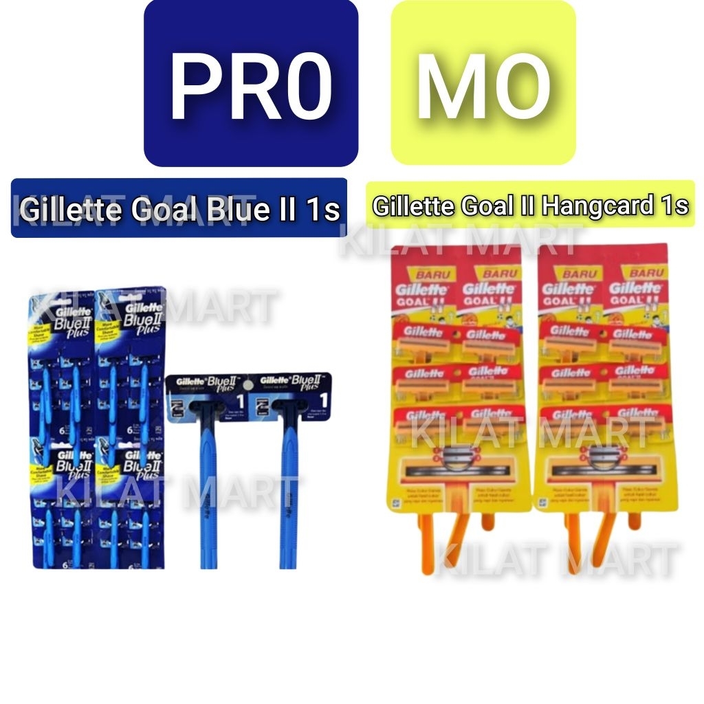 Gillette Goal Blue & Goal II hangcard 2s ( isi 2  )