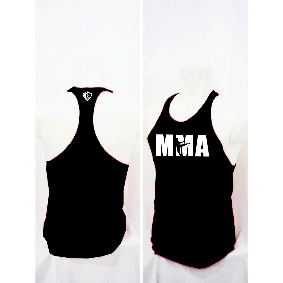 KODE G88W Kaos Gym Singlet Tali Kecil MMA Bahan Adem Elastis