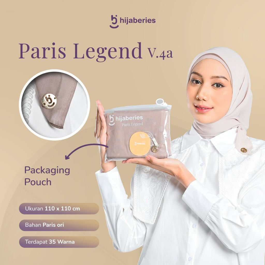 Hijaberies - Paris Legend - Hijab Segiempat Paris Legend by Hijaberies