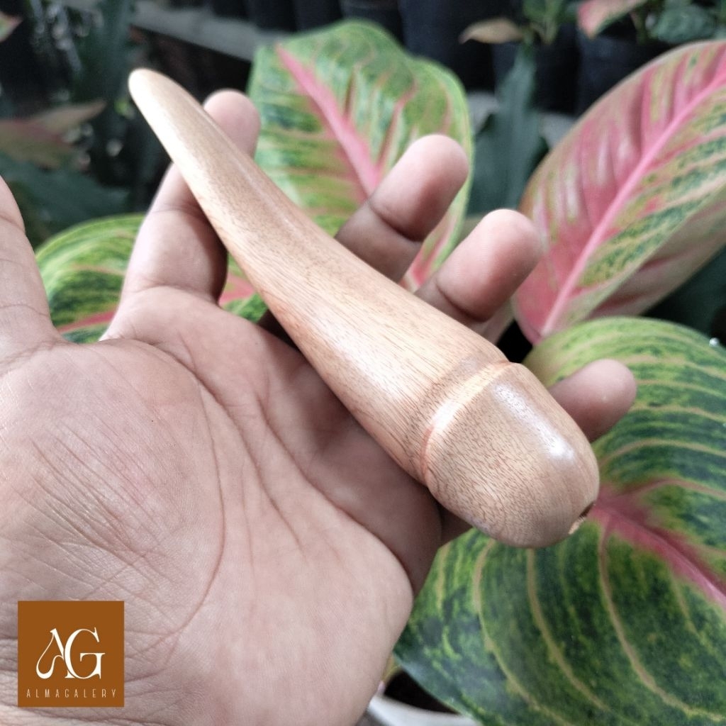 PUTRIICRAFT | Pipa once / once cangklong kayu setigi unik dan antik 15cm