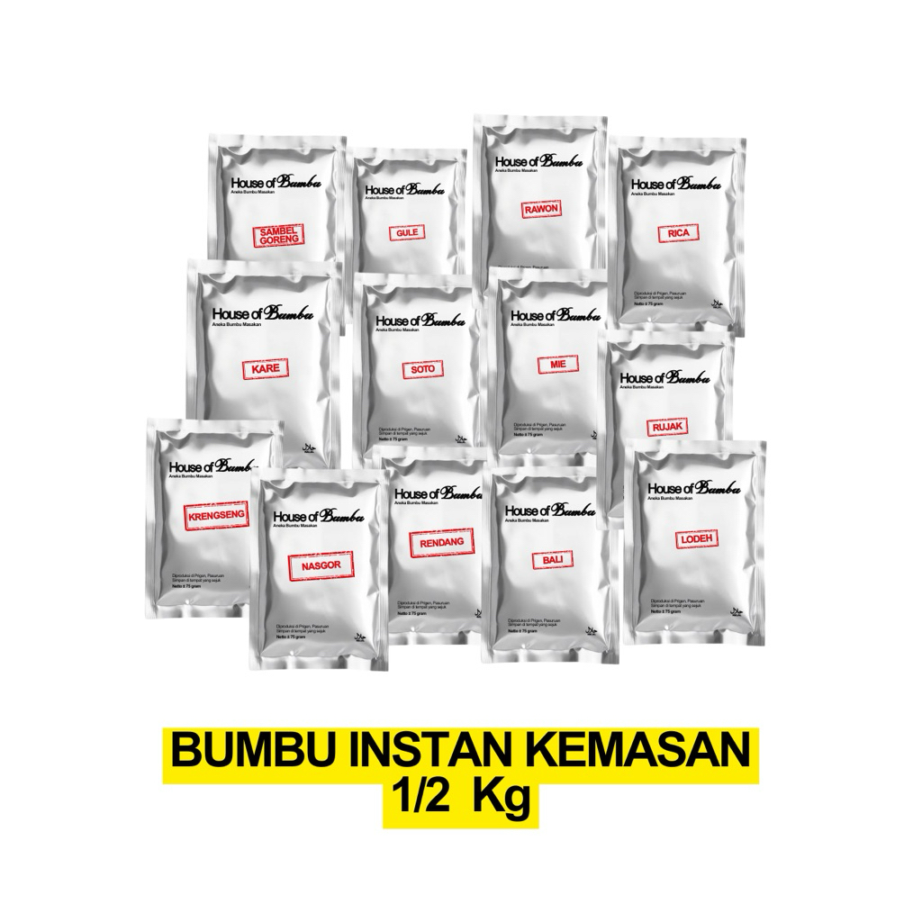 

Bumbu Instan 1/2 kg | House of Bumbu