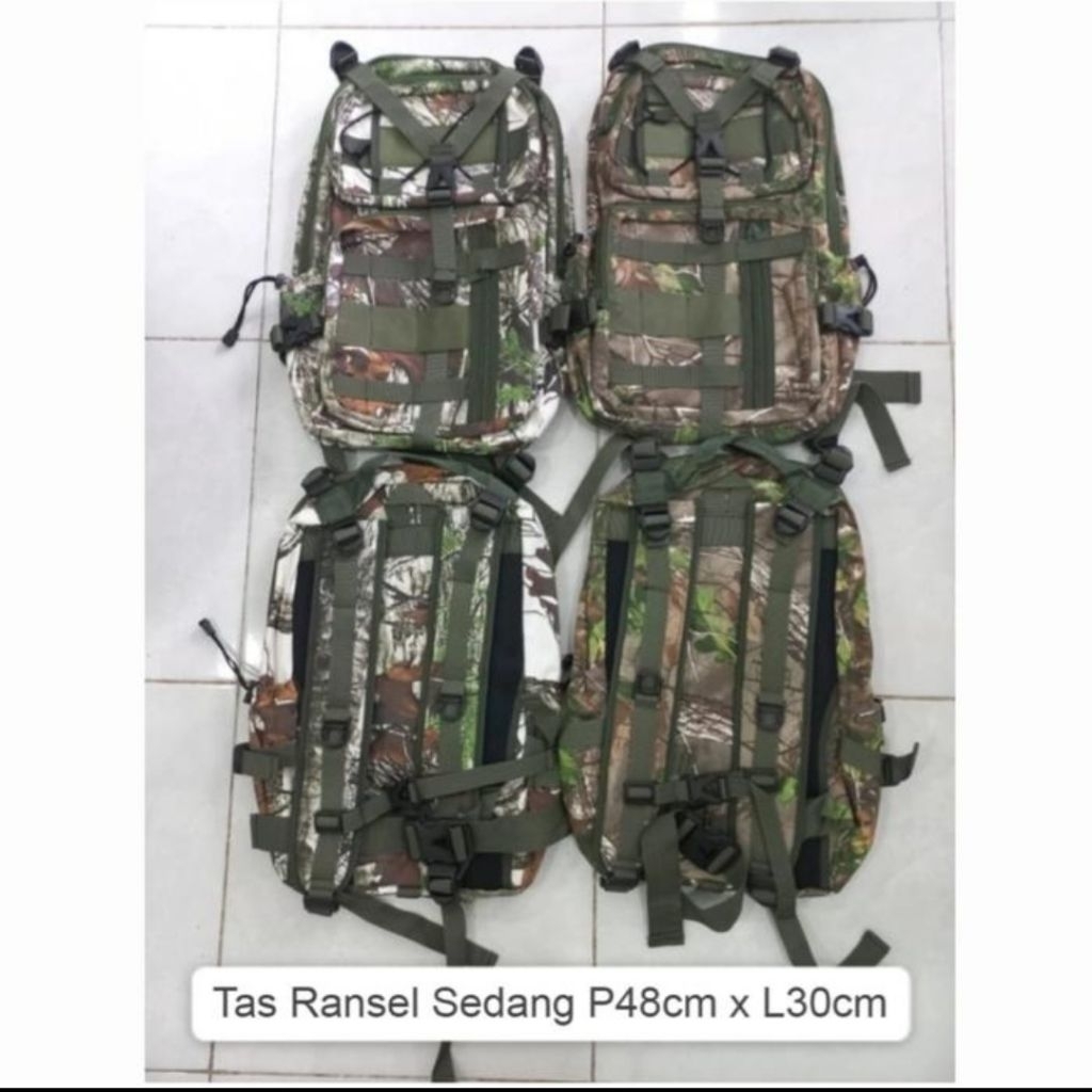 Tas ransel camo sedang