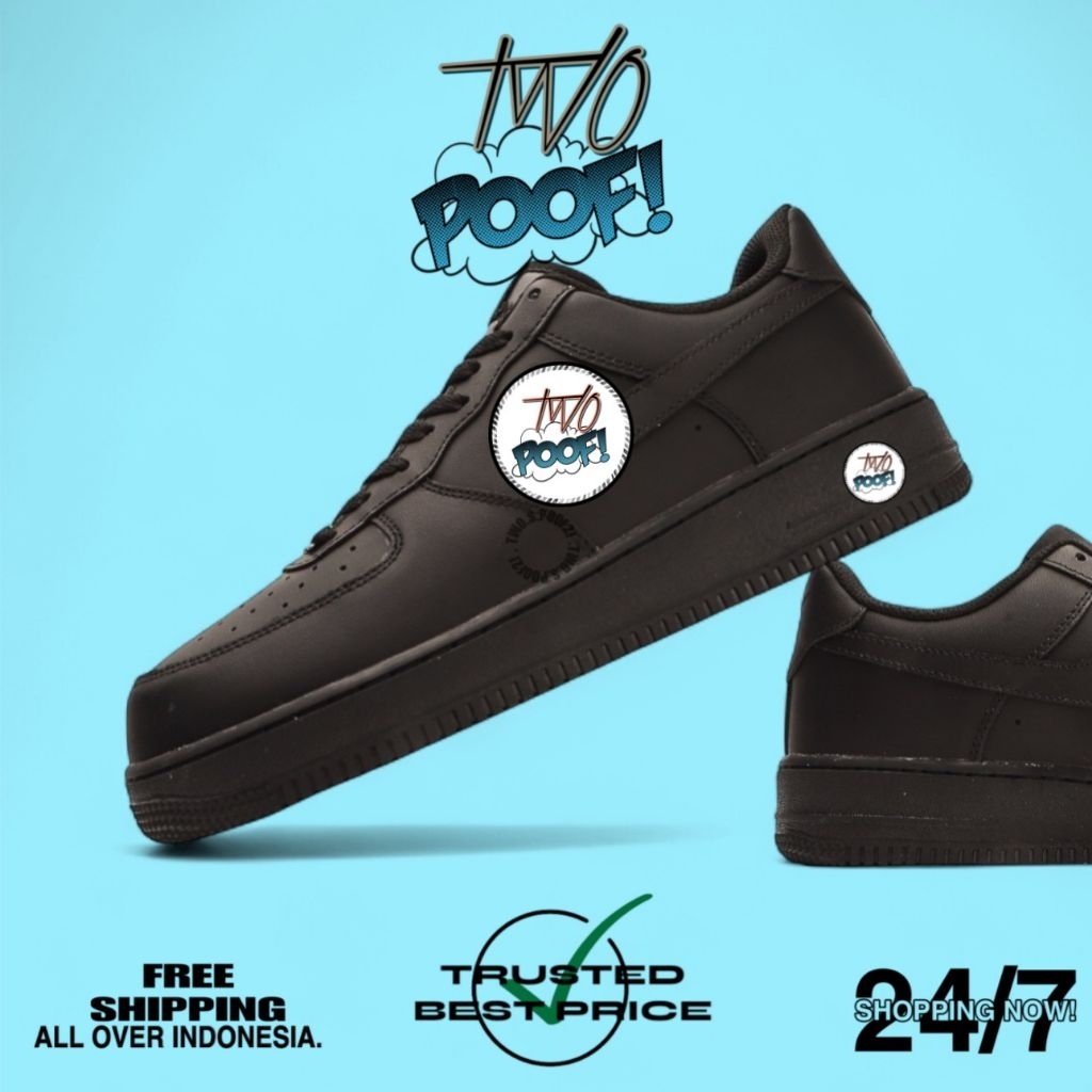 

Sneakers | Air Force 1'07 Low Triple Black ' -" BNIB "- [ Two's.Poof2! ]