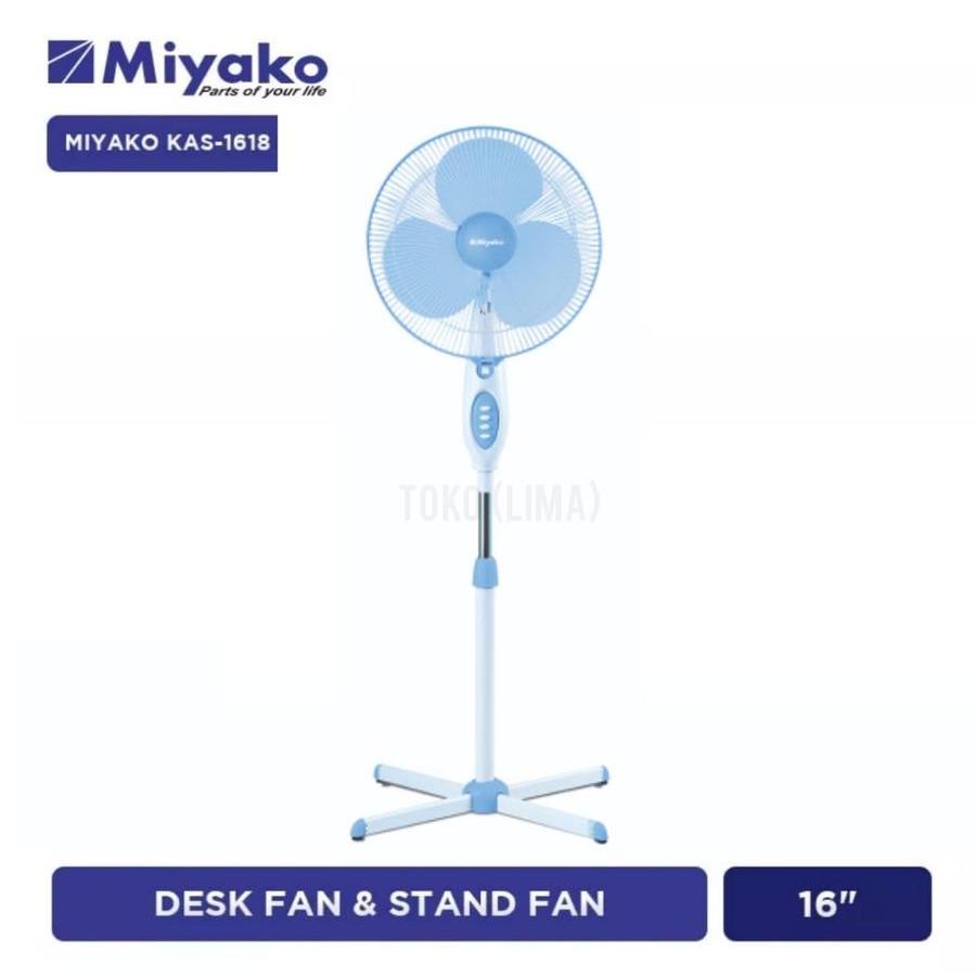 Kipas Angin Miyako KAS 1618 Standing Fan Miyako 1618 Kipas Berdiri BPL BATAM