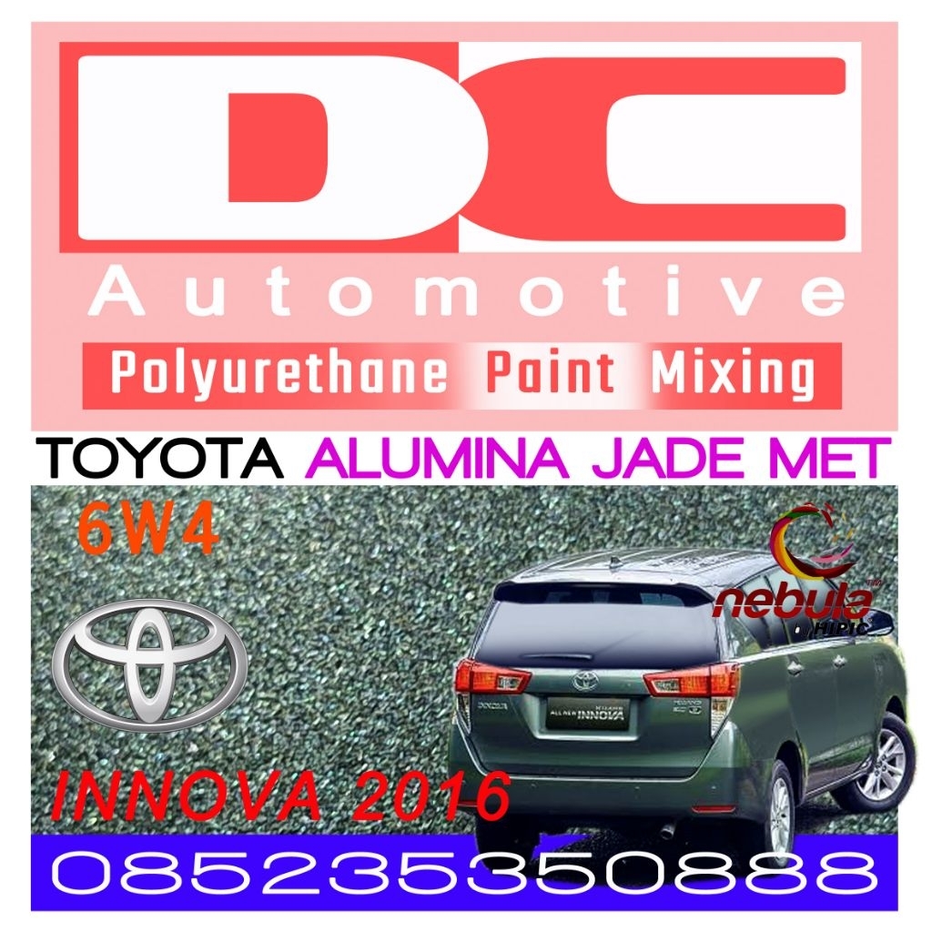 Cat PU Toyota Innova 2016 Alumina Jade Metallic 6W4