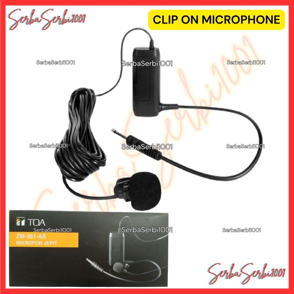 MIC CLIP ON TOA ZM361AS / MICROPHONE WIRELESS
