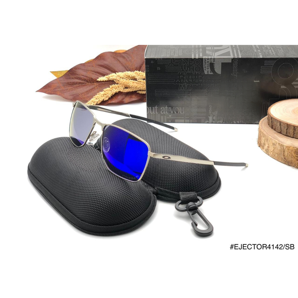 KACAMATA HITAM SPORT OX EJECTOR 4142 FRAME SILVER TERBARU LENSA POLARIZED ANTISILAU ANTIRADIASI OUTD