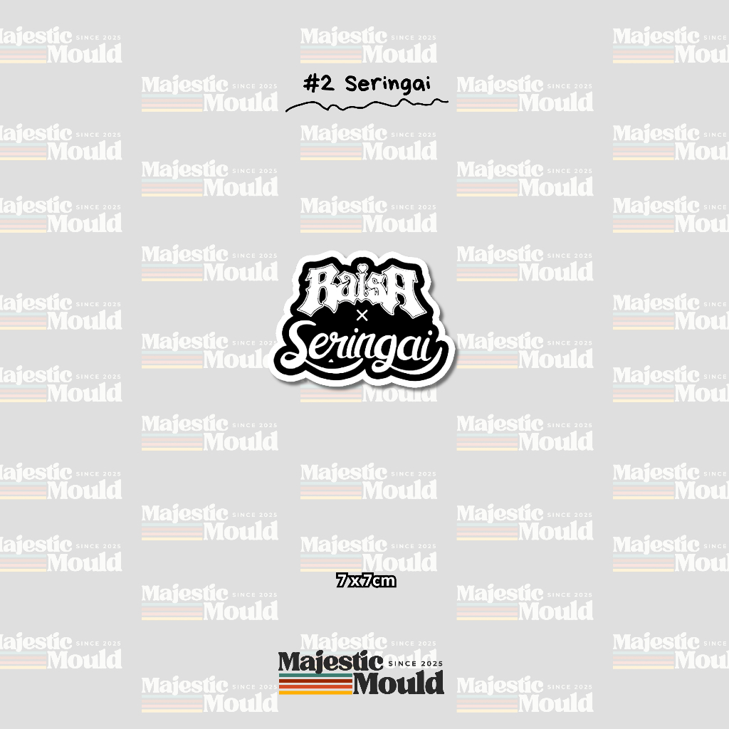

#2 Seringai – Stiker Band Vinyl Glossy | Tahan Air & Luntur (Laptop/Helm/Tumbler/dan media lainnya)