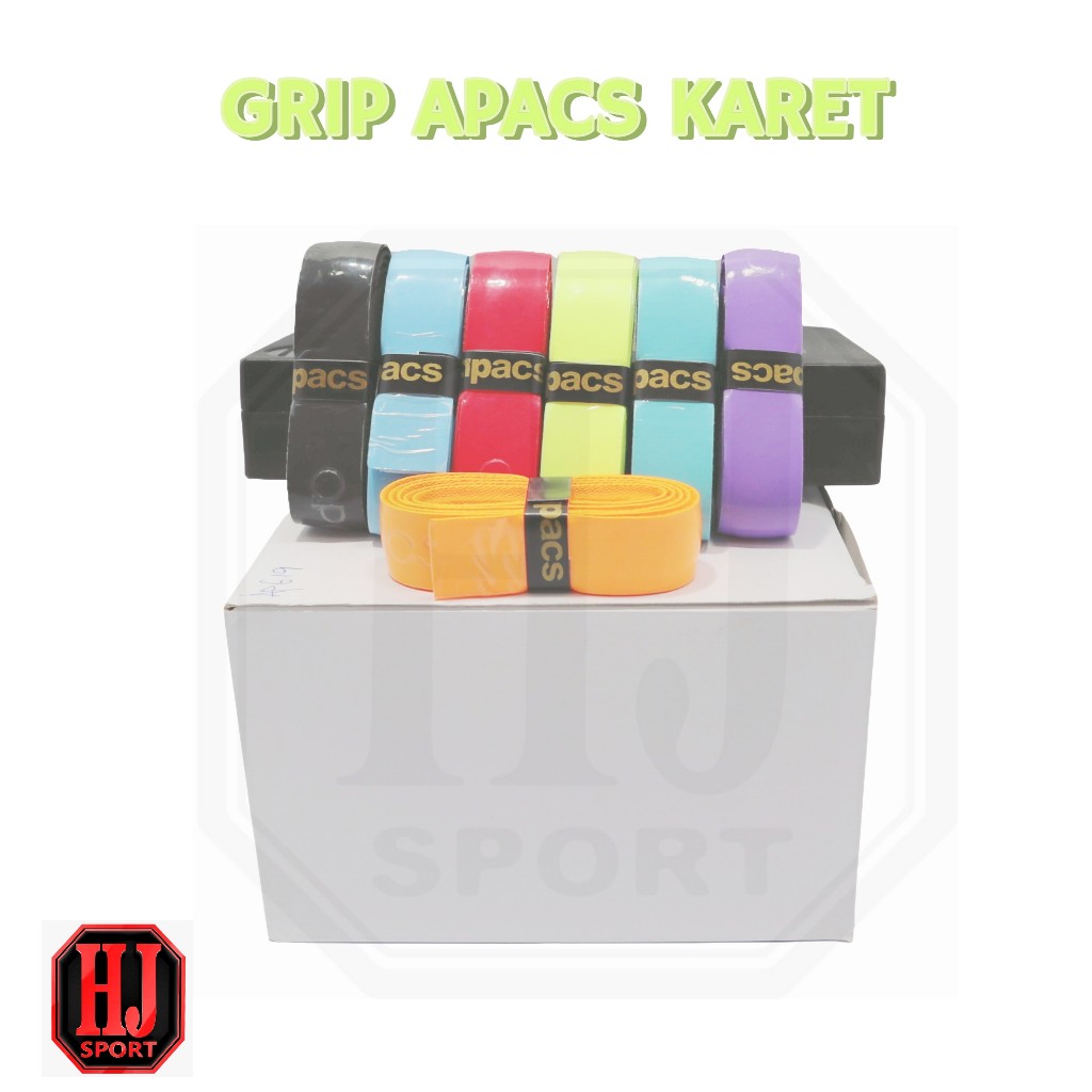 Grip Badminton Apacs Raket Satuan Karet 619 / PU Grip Karet 619