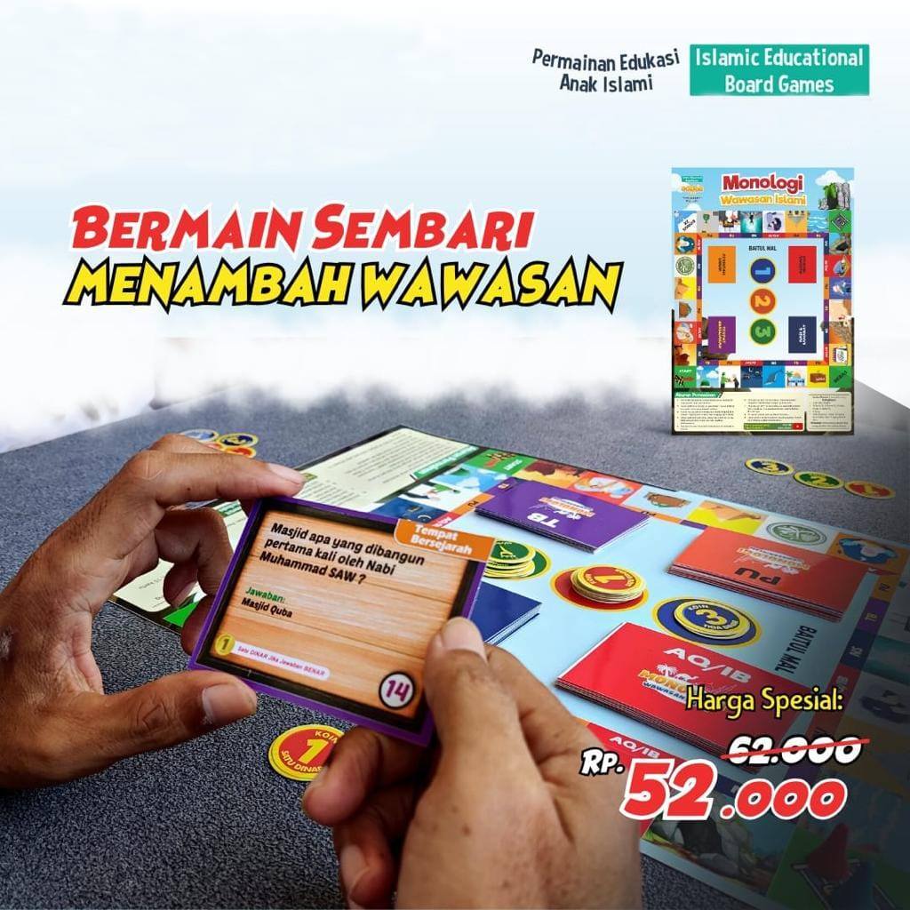 Mainan Edukasi Anak Islami Monologi Monopoli Wawasan Islami